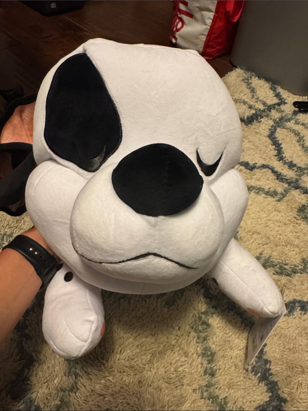 Disney cuddleez patch stuffed dog